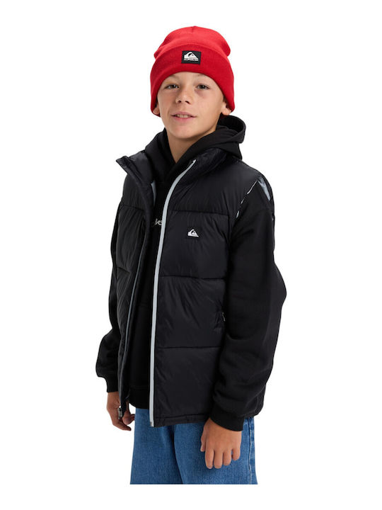 Kinder Freizeitjacke Ärmellos mit Futter Schwarz Cold Days