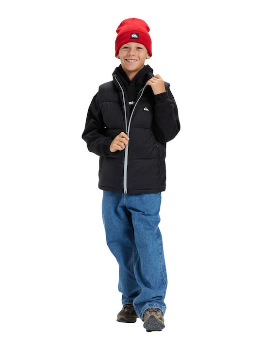 Kinder Freizeitjacke Ärmellos mit Futter Schwarz Cold Days