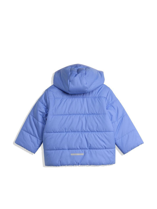 Kids Sports Short Jacket with Hood Blue