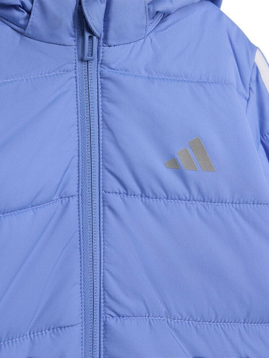 Kids Sports Short Jacket with Hood Blue