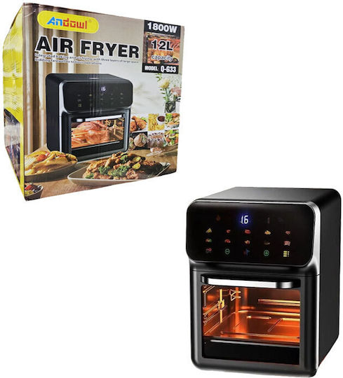 Air Fryer 12lt Μαύρο GET-ANDOWL-Q-G-33
