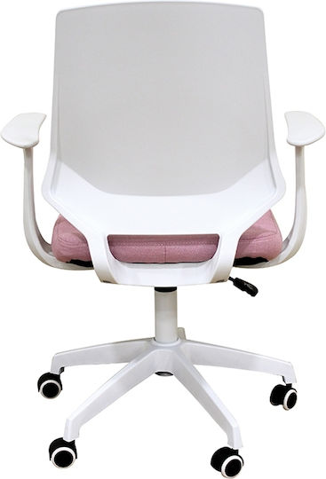 Zita Plus A1150-W Office Chair With White/Pink Arms