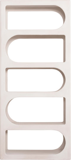 Bibliotecă Santorini Ecru Deschis 80x38x180 cm