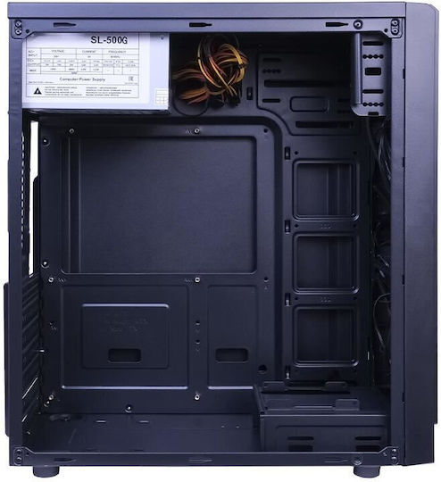 Inter-Tech K-03 Midi Tower Κουτί Υπολογιστή Μπλε