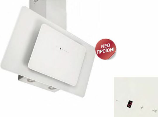 Pyramis Fiero Απορροφητήρας Καμινάδα 60cm Λευκός