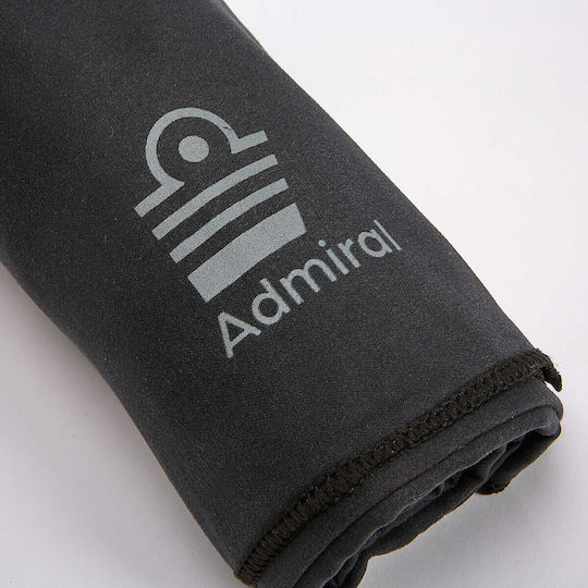 Admiral Πετσέτα Microfiber Σώματος Μαύρη 150x75εκ.