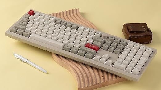 V6 Max Retro V6M-R1 V6M-R1 Gaming Μηχανικό Πληκτρολόγιο με RGB φωτισμό (Αγγλικό US) Γκρι