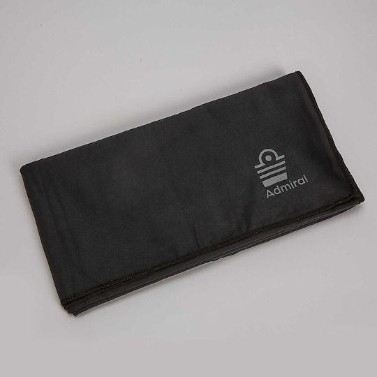 Admiral Πετσέτα Microfiber Σώματος Μαύρη 150x75εκ.