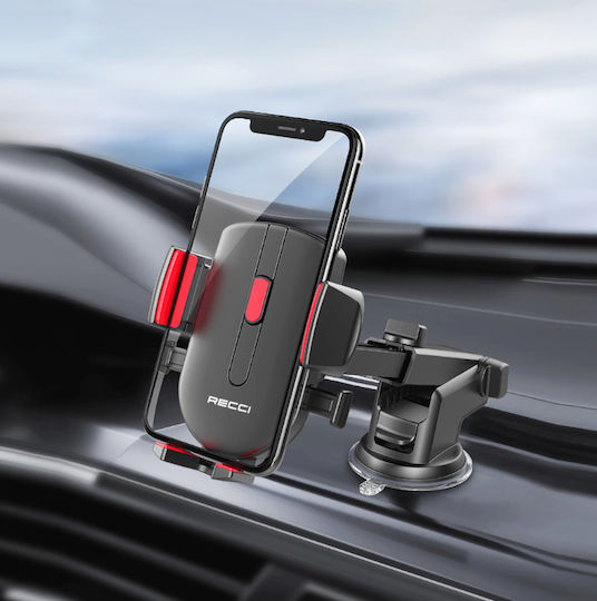 Recci Car Mobile Mount with Anti-Slip Surface Black