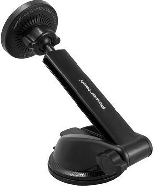 Powertech Car Mobile Mount with Magnet and Wireless Charging MagSafe Black