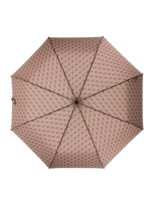 Guess Automatic Umbrella Compact Beige