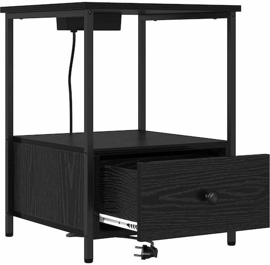 Nachttisch Black oak 42x41x56cm