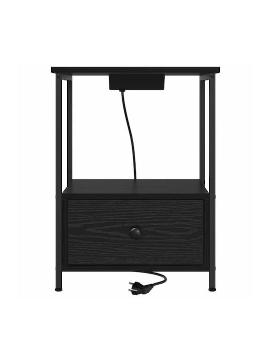 Nachttisch Black oak 42x41x56cm
