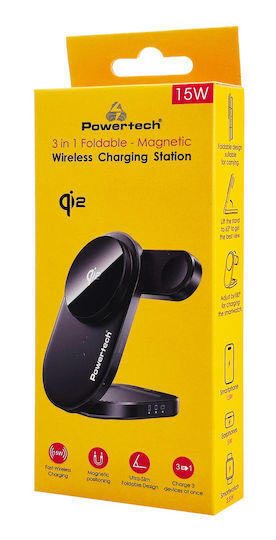 Powertech Wireless Charger Qi2 15W Blacks (PT-1491)