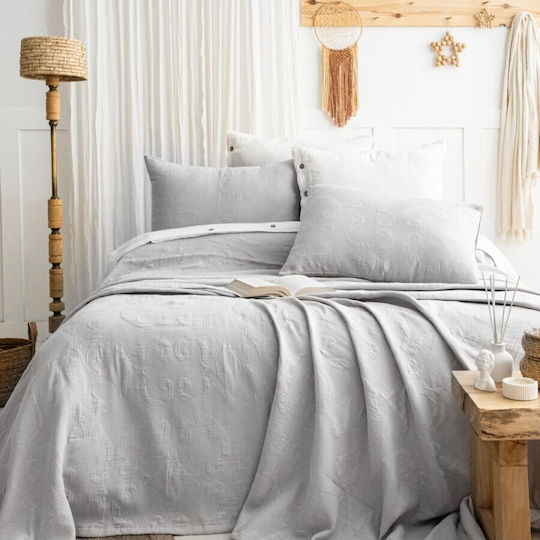Set Paturi Julia Culoare Gri Înalt 240x260cm 3 Bucăți