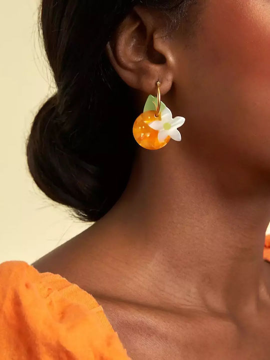 Coucou Suzette Earrings Hoops made of Steel Gold Plated