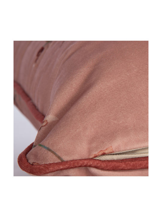 Nef-Nef Homeware Μαξιλάρι Καναπέ Vania από Βελούδο Rose 45x45εκ.