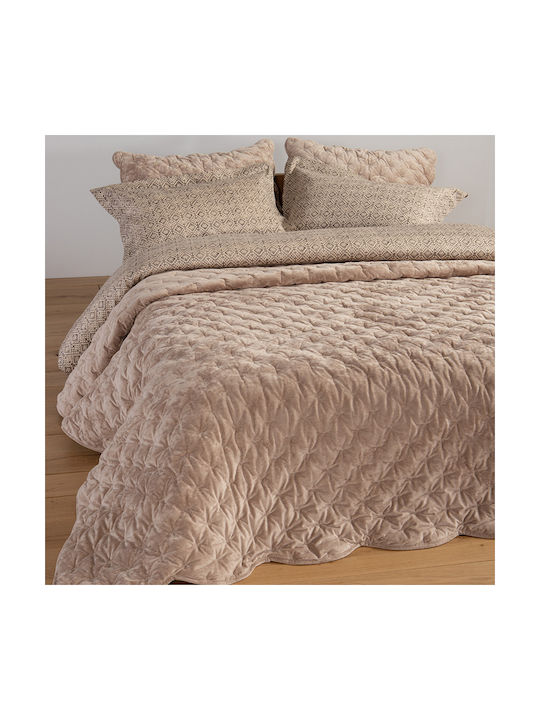 Nef-Nef Homeware Priver Kissenbezug-Set mit Umschlagumschlag Gesteppt Gray 52x72cm.