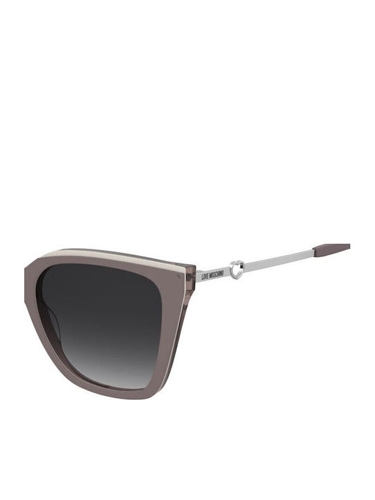 Moschino Women's Sunglasses with Gray Plastic Frame and Black Gradient Lens MOL094/S P6Q/9O