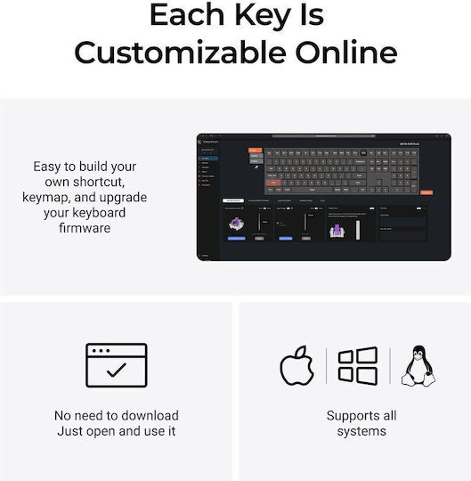 Keychron Q6 HE Fără fir Efect Hall Gaming Tastatură cu Custom Purple comutatoare și iluminare RGB (Engleză US)