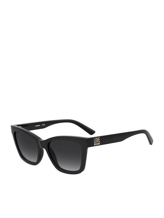 Moschino Women's Sunglasses with Black Plastic Frame and Black Gradient Lens MOL096/S 807/9O