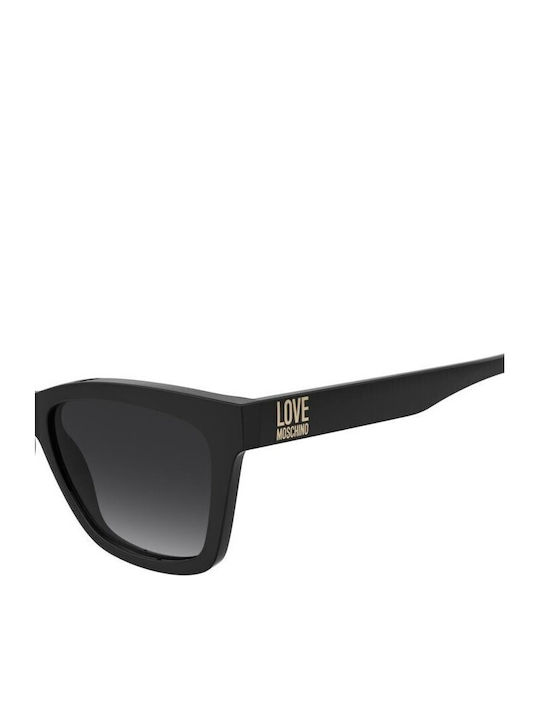 Moschino Women's Sunglasses with Black Plastic Frame and Black Gradient Lens MOL096/S 807/9O