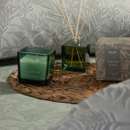 Ароматна Свещ Teakwood Forest 25 200гр Nef-nef Home Wear Зелена