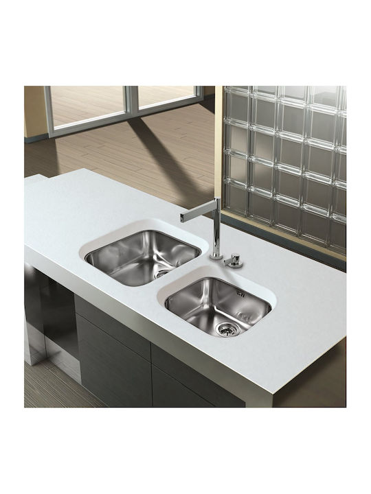 Apell Drop-In Chiuvetă Inox L47xW42cm Argintiu