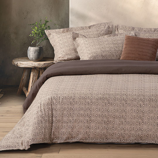 Nef-Nef Homeware Πάπλωμα Υπέρδιπλο 240x230εκ. Cardynal Beige/grey 300 GSM