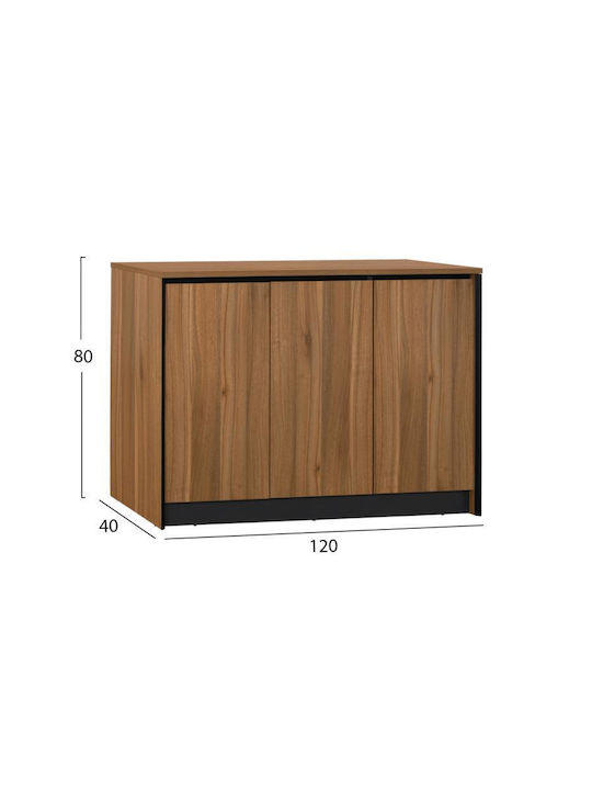 Ξύλινο Ντουλάπι Γραφείου Supreme Δρυς 120x40x80cm
