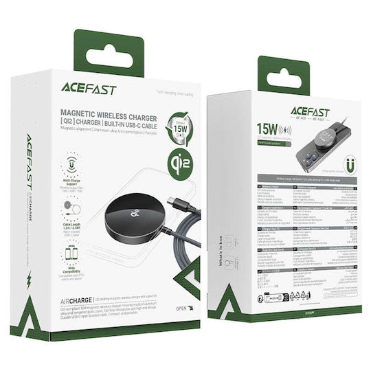 Acefast Kabelloses Ladegerät Qi2 15W Gray (E24)
