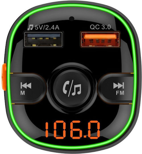 Akai Proffesional FM Transmitter Car Fmt54t with Bluetooth / USB