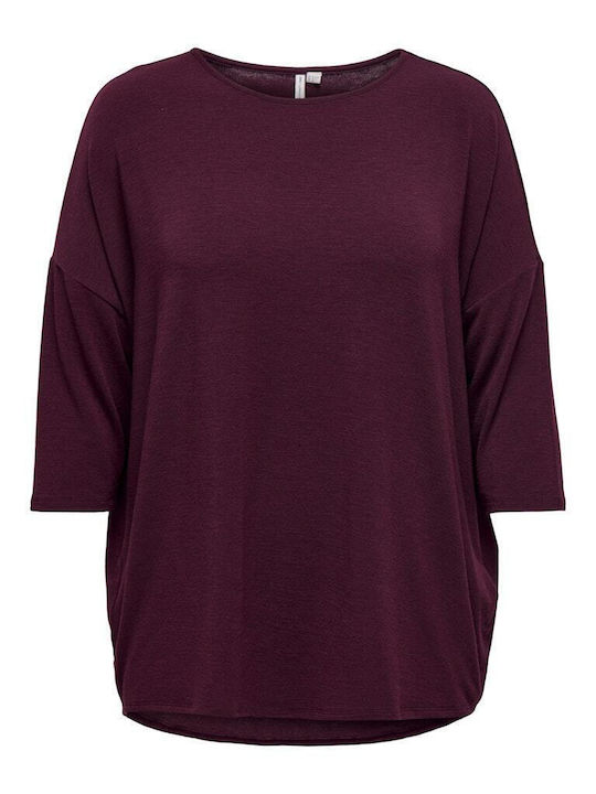 Women's Blouse with 3/4 Sleeve Purple