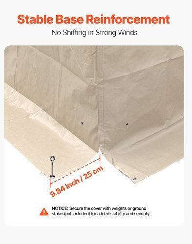 Vevor Gazebo Cover Beige 3.05x3.65m