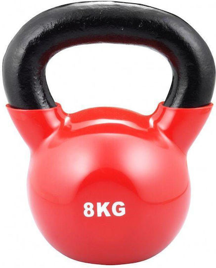 Liga Sport Kettlebell Vinyl 8kg Red