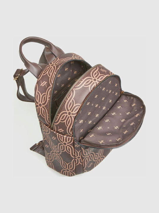 Leather Women's Bag Backpack Brown
