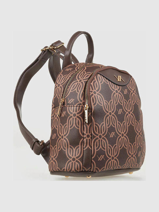 Leather Women's Bag Backpack Brown