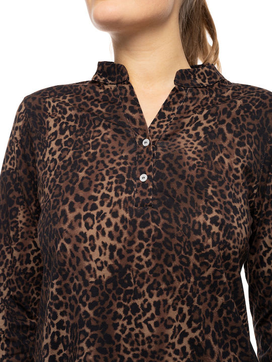 Pink Label Winter Damen Pyjama-Set Black