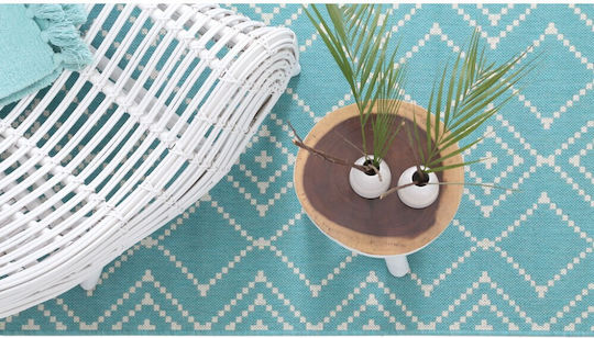 Royal Carpet Flox 47 Χαλί Ορθογώνιο Καλοκαιρινό Ψάθινο Light Blue 140x200cm