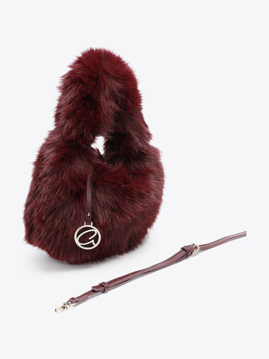 Fell Damenhandtasche Handtasche Crossbody Burgundische
