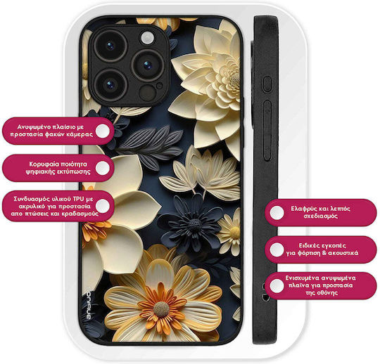 Sonique 3d Flower Series Case Samsung Galaxy M13 4g Ecru