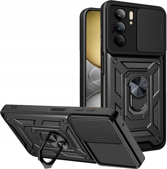 Techsuit Camshield Back Cover Silicon Negru (Realme C75 - Techsuit)