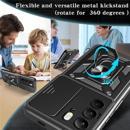 Techsuit Camshield Back Cover Silicon Negru (Realme C75 - Techsuit)