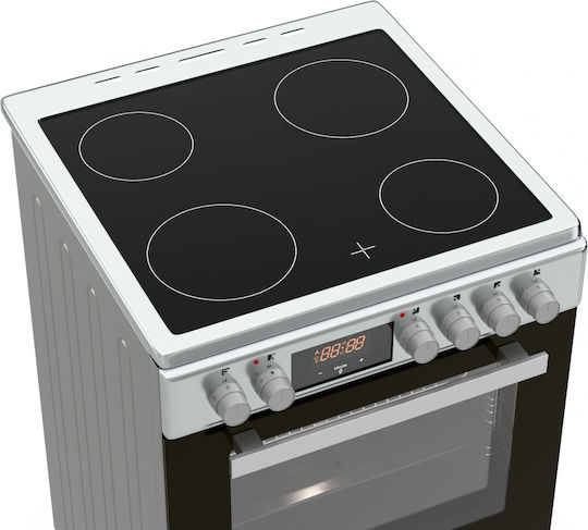Hyundai Aragaz 69lt cu Plite Ceramice L60cm. Inox