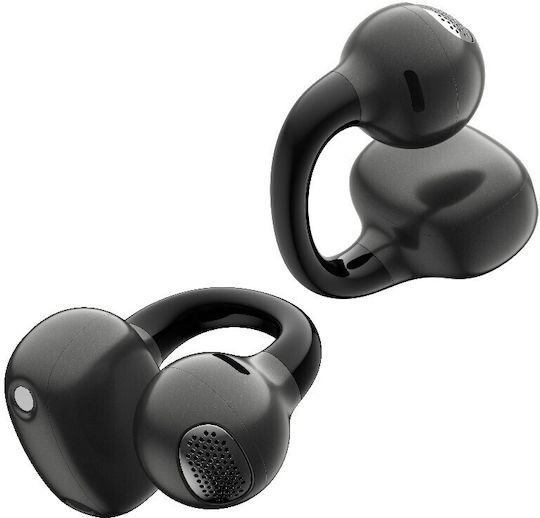Edifier Comfo Q Open Ear Bluetooth Handsfree Ακουστικά με Αντοχή στον Ιδρώτα και Θήκη Φόρτισης Μαύρα