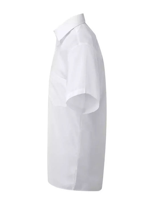 Short Sleeve Shirt in Regular Fit White