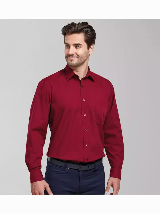 Long-sleeved Shirt Burgundy
