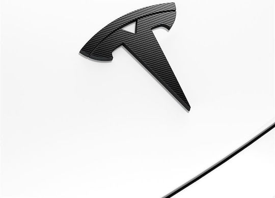 Spigen Tesla Front Emblem Logo Full Cover Carbon Tesla Model 3 2024 Acp08548