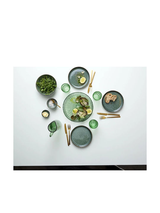 Bitz Plate Pasta Ceramic Green with Diameter 20cm