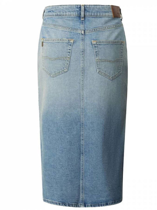 Denim Hoch tailliert Midi Rock Denim